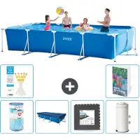 Intex Rechteckiger Frame Pool - 450x220x84 cm - 5-teilig S142