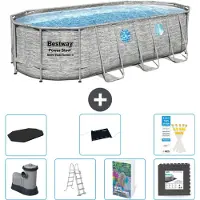 Bestway Power Steel Oval - 549x274x122 cm - 6-teilig S543