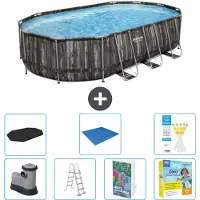Bestway Power Steel Oval - 610x366x122 cm - 6-teilig S546
