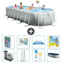 Intex Prism Frame Pool Oval - 610x305x122 cm - 7-teilig S639