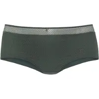Nuance Panty , Damen, Gr. 40/42, grün (dunkelgrün), Microtouch, Obermaterial: 85% Polyamid, 15% Elasthan, figurbetont, Unterhosen Panty, mit feiner Zierschleife und Schmuckaccessoire, Topseller