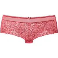 LASCANA Panty aus blumiger Jacquardspitze mit hübschem Accessoire