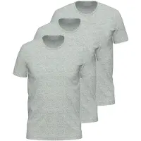 Ammann Unterhemd "3er Pack Shirt 1/2 Arm Day Modern / Close to you", Herren, Gr. 7, N-Gr, grau (cloud melange), Obermaterial: 93% Baumwolle CO. 7% Elasthan EL., Unterhemden Unterhemd