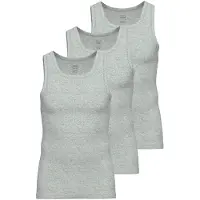 Ammann Achselhemd "3er Pack Athletic Shirt Day Modern / Close to you", Herren, Gr. 7, N-Gr, grau (cloud melange), Obermaterial: 93% Baumwolle CO. 7% Elasthan EL., Unterhemden Achselhemd