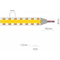 Beneito Faure 10 m Fine LED-Streifen 24 V 15 W/m 2700 K IP20 - Professionelle Lösung für lineare Beleuchtung mit hoher Lichtausbeute