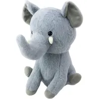 Lean Toys Plüsch Maskottchen Umarmungen Großer Elefant Grau 36Cm
