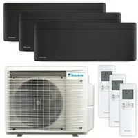 Daikin Multisplit Klimaanlage Set | Stylish C-Serie | Schwarz | 3x 2,5 kW