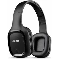 Grixx Over-Ear-Kopfhörer Bluetooth 5.0 Spielzeit bis 10 Stunden Schwarz