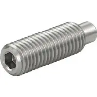 Reyher DIN 915 / ISO 4028 - Stahl 45H blank - M 16x90 - Gewindestift mit ISK und Zapfen