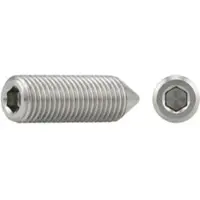 Reyher DIN 914 / ISO 4027 - Stahl 45 H blank - M 5x20 - Gewindestift mit ISK und Spitze