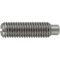 Reyher DIN 417 - Stahl blank - 14 H - M 12x40 - Gewindestifte mit Schlitz und Zapfen