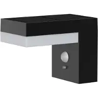 Lumisky LED-Solar-Wandlampe Cenova, schwarz Breite 16 cm, Sensor