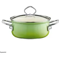 Riess 0655-036, 1 l, Grün, Stahl, Emaille, Keramik, Gas, Induktion, Edelstahl