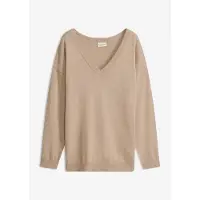 Bonprix kuschelweiches Material, Oversize-Passform, V-Ausschnitt