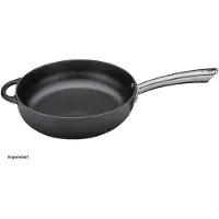 Küchenprofi Bratpfanne, hoch, schwarz, Energiesparende Pfanne für alle Herdarten und Induktion, Durchmesser: 28 cm