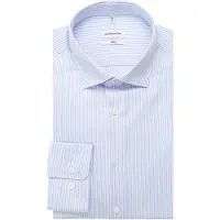 Seidensticker Business Hemd Herren Slim Fit Baumwolle blau gestreift, 42 737742-0002-00420