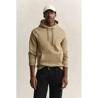 Gant für Herren. 2007058 Shield Kapuzenpullover beige (S), Lässig, Baumwolle