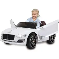 Jamara Elektro-Kinderauto "Bentley EXP12", weiß, Elektro-Kinderfahrzeuge, KinderB:60cm H:43cm T:108cm, Kunststoff, Elektro-Kinderauto, 12 V, B:60cm H:43cm T:108cm