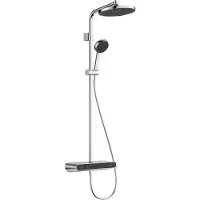 Hansgrohe Activera S Showerpipe 240 1jet EcoSmart+ mit ShowerTablet Select 360 Varia, 28639000, Farbe: Chrom