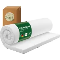 Dreamstar Ergonomischer Kaltschaum Topper | medium | 90 x 200 cm | H3 | 5 cm hoch | Easy Dream
