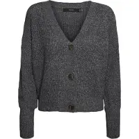 Vero Moda "VMLEA LS V-NECK CUFF CARDIGAN NOOS" Kunstfaser, regular fit