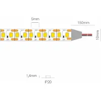 Beneito Faure FINE LED-Streifen, 5 Meter, 19,2 W pro Meter, Schutzart IP20, 3000 K warmweißes Licht, hohe Effizienz -