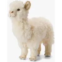 WWF Plüschtier Alpaka (31cm, weiß) lebensecht Kuscheltier Stofftier Alpaca Kamel Südamerika