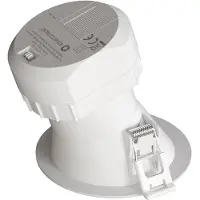 Beneito Faure Pulcom R Asymmetrischer 8W 38° LED-Einbaustrahler mit Farbtemperaturschalter, 2700K/3200K/4000K, Mattweiß, für den Innenbereich -