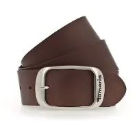 Tamaris Ledergürtel "Carmen Silver", Damen, Gr. 110, braun, Rindsleder, unifarben, Gürtel Ledergürtel, aus Rindsleder, mit Doppelschließe, 4 cm breit, Topseller