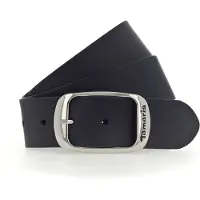 Tamaris Ledergürtel "Carmen Silver", Damen, Gr. 100, blau, Rindsleder, unifarben, Gürtel Ledergürtel, aus Rindsleder, mit Doppelschließe, 4 cm breit, Topseller