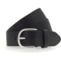 Mustang Ledergürtel "Madison", Damen, Gr. 100, schwarz, Rindsleder, unifarben, Gürtel Ledergürtel, aus Rindsleder, mit Pull-Up-Leder, Topseller