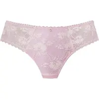 LASCANA String , Damen, Gr. 32/34, Spitze, rosa (hell lavendel), Spitze, Obermaterial: 87% Polyamid, 13% Elasthan, körpernah, Unterhosen String, rundherum aus floraler, dezent transparenter Spitze