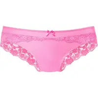 Vivance Panty "Anisa", Damen, Gr. 40/42, pink, Spitze, Obermaterial: 86% Polyamid, 14% Elasthan, Unterhosen Panty, mit blumiger Spitze und feiner Zierschleife, Topseller