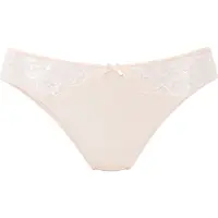 Nuance Slip , Damen, Gr. 52/54, beige (puder), Microtouch, Obermaterial: 85% Polyamid, 15% Elasthan, Unterhosen Slip, aus weichem Microtouch-Material mit Spitzeneinsätzen, Basic
