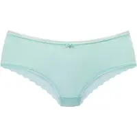 LASCANA Panty "Tiziana", Damen, Gr. 44/46, türkis, Spitze, Obermaterial: 84% Polyamid, 16% Elasthan, Unterhosen Panty, mit modischer Zierkante und hübschen Accessoires, Topseller