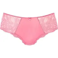 LASCANA Panty "Flora", Damen, Gr. 48/50, pink, Spitze, Obermaterial: 89% Polyamid, 11% Elasthan, Unterhosen Panty, mit feiner, leicht transparenter Spitze und edlem Accessoire