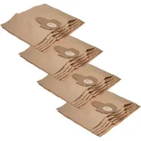 VHBW 20x Staubbeutel kompatibel mit Privileg Quelle 120 058 / 120058, 418 279 / 418279, 246 264 / 246264 Staubsauger - 31,5cm x 19cm braun