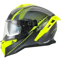Apex FI200 Madrid Helm, schwarz/grau/gelb, M (57/58)