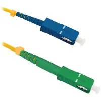 Qoltec SC/APC - SC/UPC Glasfaser-Patchkabel | Singlemode | 9/125 | G652D | Simplex | 7 m