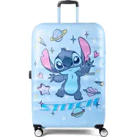 American Tourister Wavebreaker Disney Spinner 77 / 28 Disney Trolley Stitch Universe hellblau
