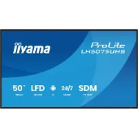Iiyama LH5075UHS-B2AG, Digital Signage Flachbildschirm, 125,7 cm (49.5"), LCD, 3840 x 2160 Pixel, WLAN, 24/7