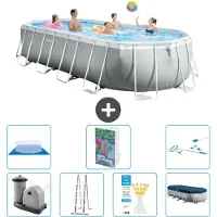 Intex Prism Frame Pool Oval - 610x305x122 cm - 6-teilig S573