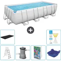 Bestway Power Steel Rechteckig - 488x244x122 cm - 5-teilig S662