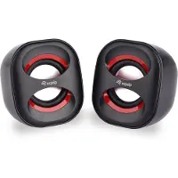 Equip Mini-USB-Lautsprecher, 2.0 Kanäle, Kabelgebunden, 3 W, 90 - 20 Hz, 40 Ohm, Schwarz