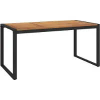vidaXL Gartentisch mit Beinen in U-Form 160x80x75 cm Massivholz Akazie