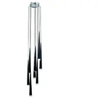 Azzardo Stylo 8 dimmbare Leuchte Schwarz G9 Ø 35 cm, Höhe 280 cm