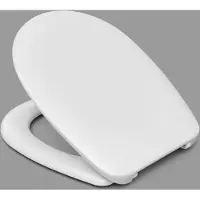 Hamberger Sanitary WC-Sitz Deltano Scharniere: Edelstahl, BVO, weiß