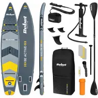 Rebel Active Pro Rba-4512 Aufblasbares Paddle-surf-set Grau 381 cm / 81 cm Grau 381 cm