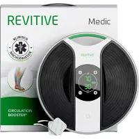 Revitive EMS-Gerät "Medic Durchblutungs-Stimulator" lindert Beinbeschwerden, Beinschmerzen, Schwellungen und Krämpfe