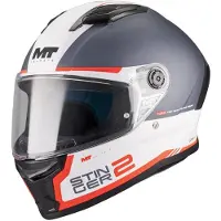 MT STINGER 2 CORE Integralhelm L in rot/schwarz/weiß
